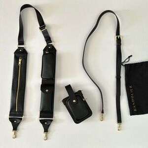 Bandolier leather Billie crossbody strap